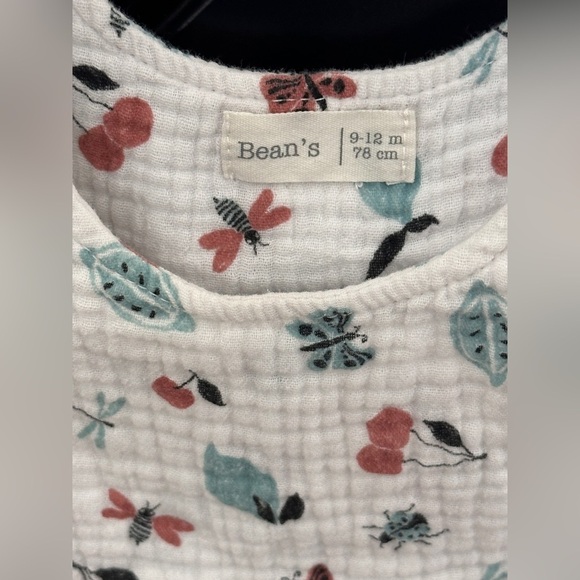 Beans muslin onesie. Size 9-12months. Excellent condition! - Picture 2 of 3